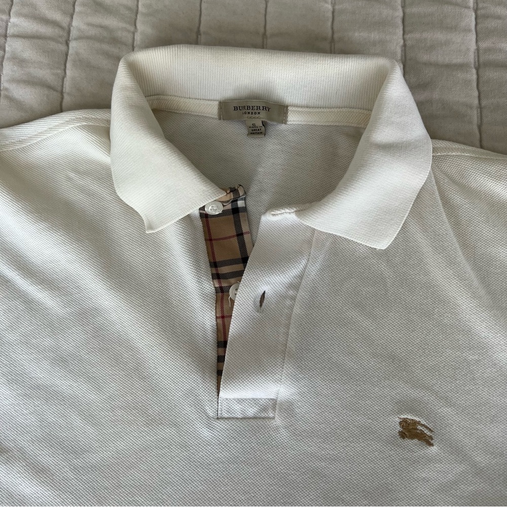 Stained Burberry Nova Check Polo
